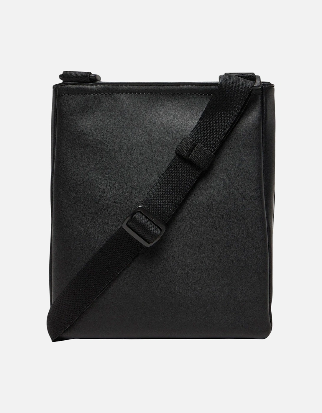 Compact Zip-Around Polyurethane Bag with Multiple Pockets