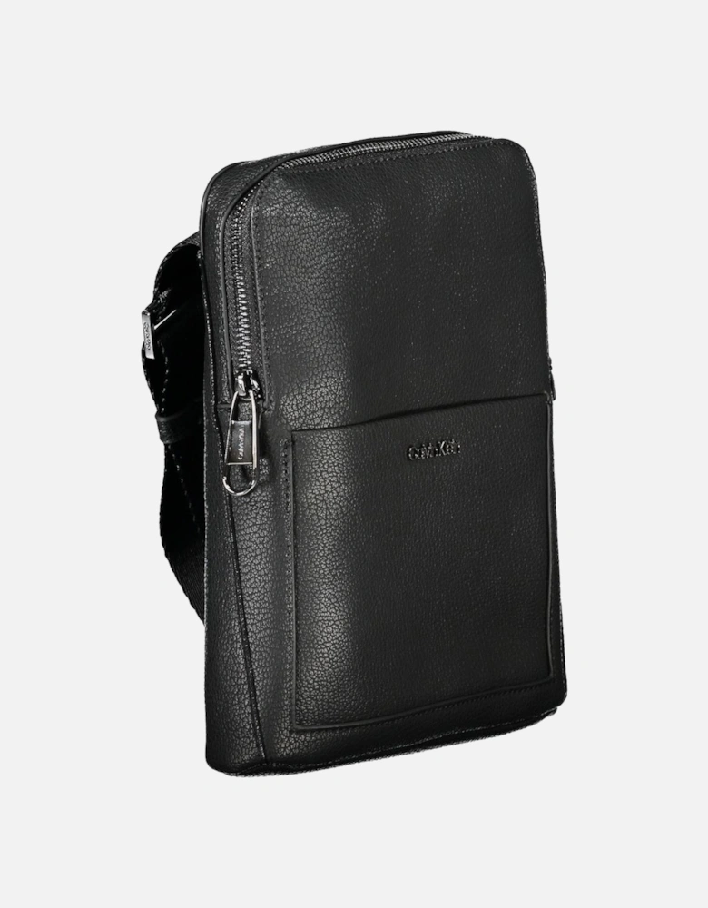 Saffiano Leather Flap Crossbody Bag for Men