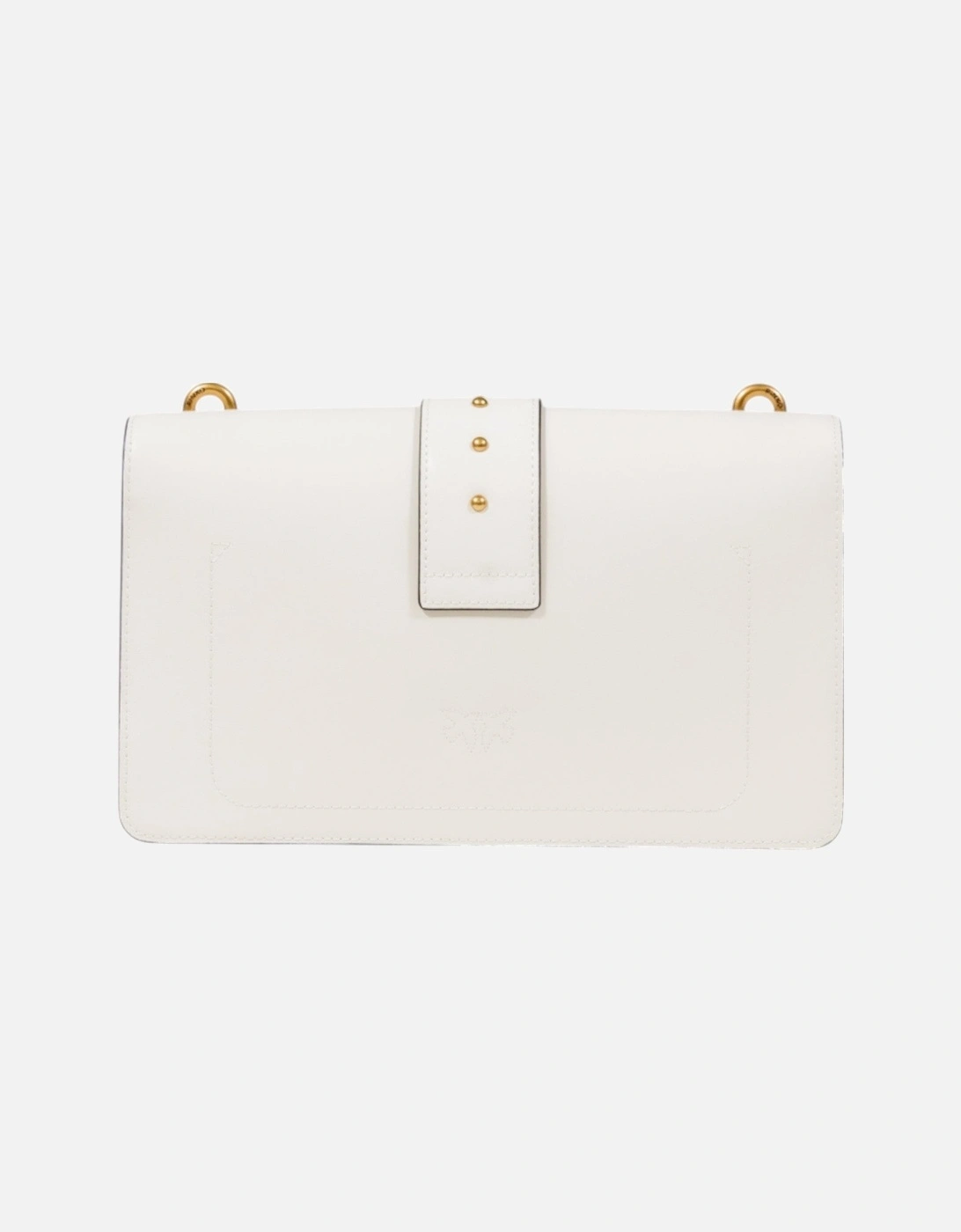 Shoulder Bag with Inside Pockets and Hook Button