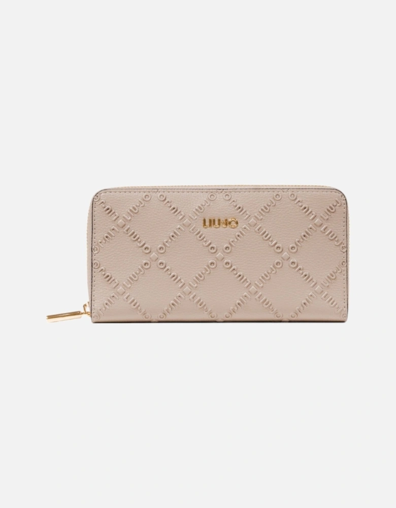 Zip-Around Wallet with Multiple Inside Compartments