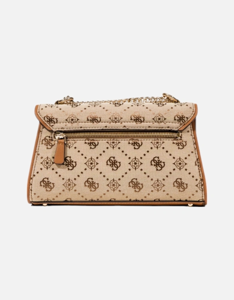 Printed Shoulder Bag with Automatic Fastening