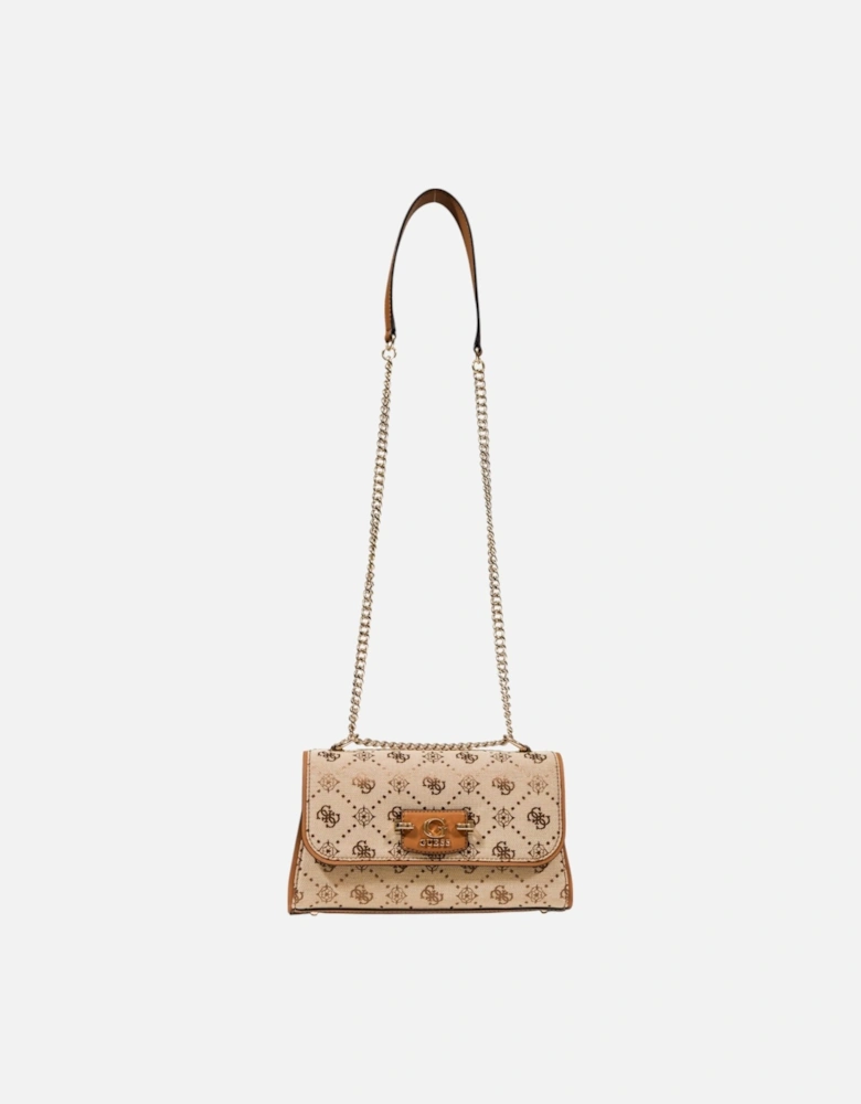 Printed Shoulder Bag with Automatic Fastening