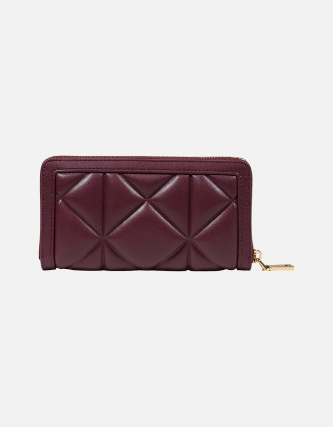 Zip-Around Faux Leather Wallet with Compartments