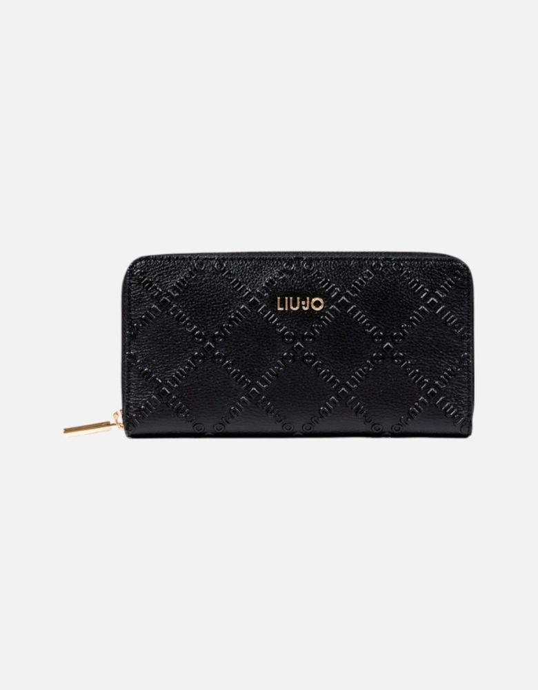 Zip-Around Wallet with Multiple Compartments