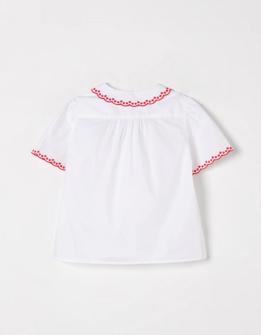 Embroidered Peter Pan Collar Blouse