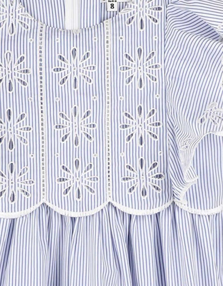Eyelet Embroidered Scalloped Dress