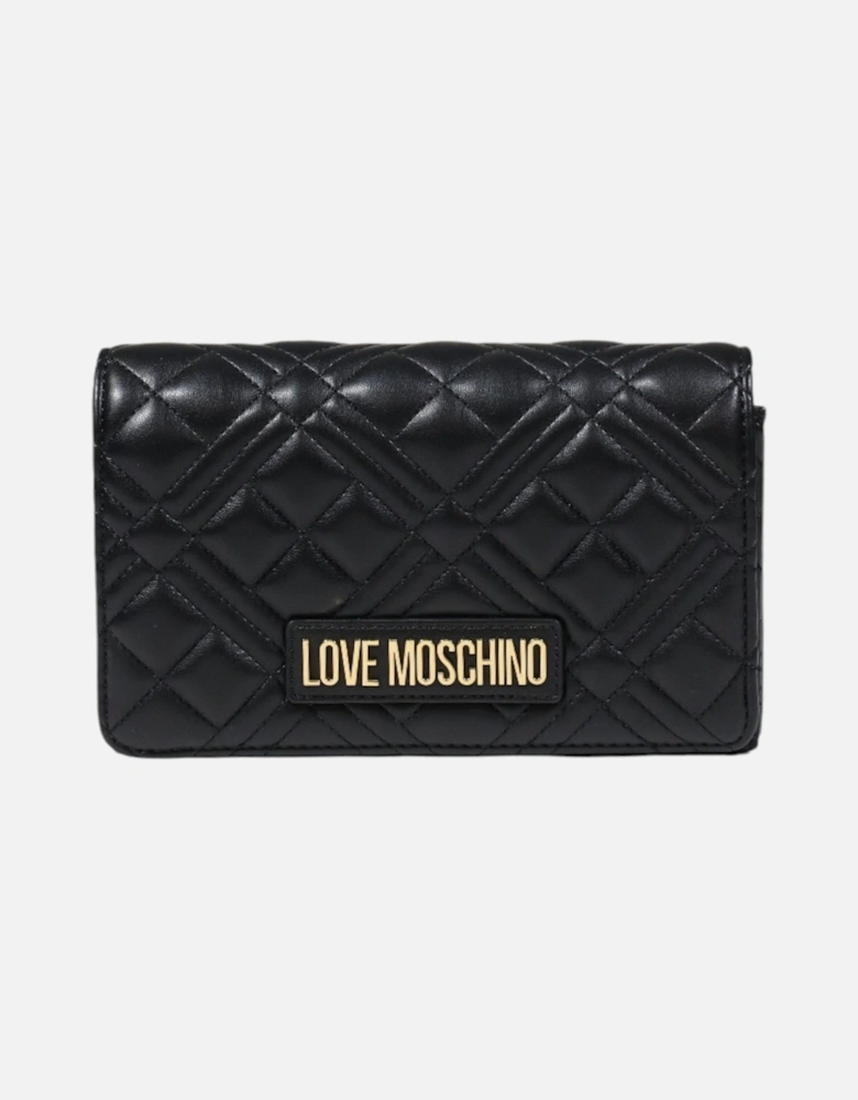 Clip Fastening Shoulder Bag with Polyurethane Composition