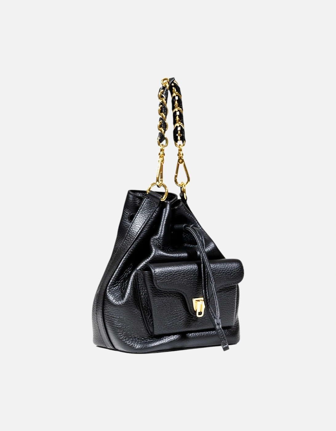 Leather Bag with Inside and Outside Pockets