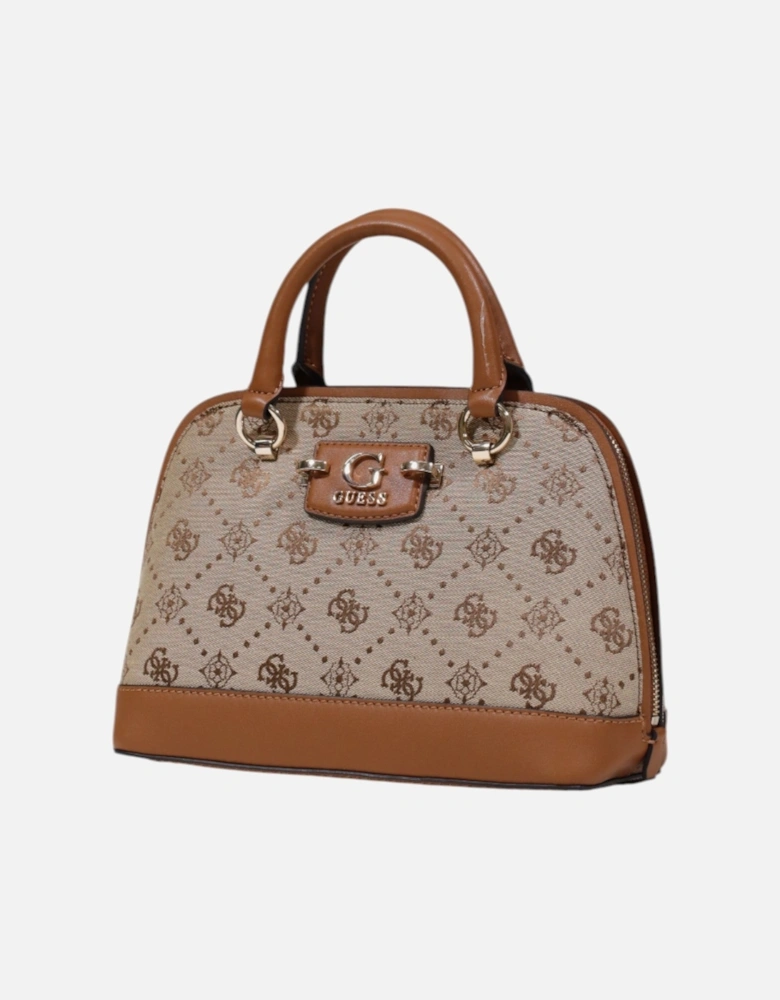 Noelle Dome Satchel Logo Print
