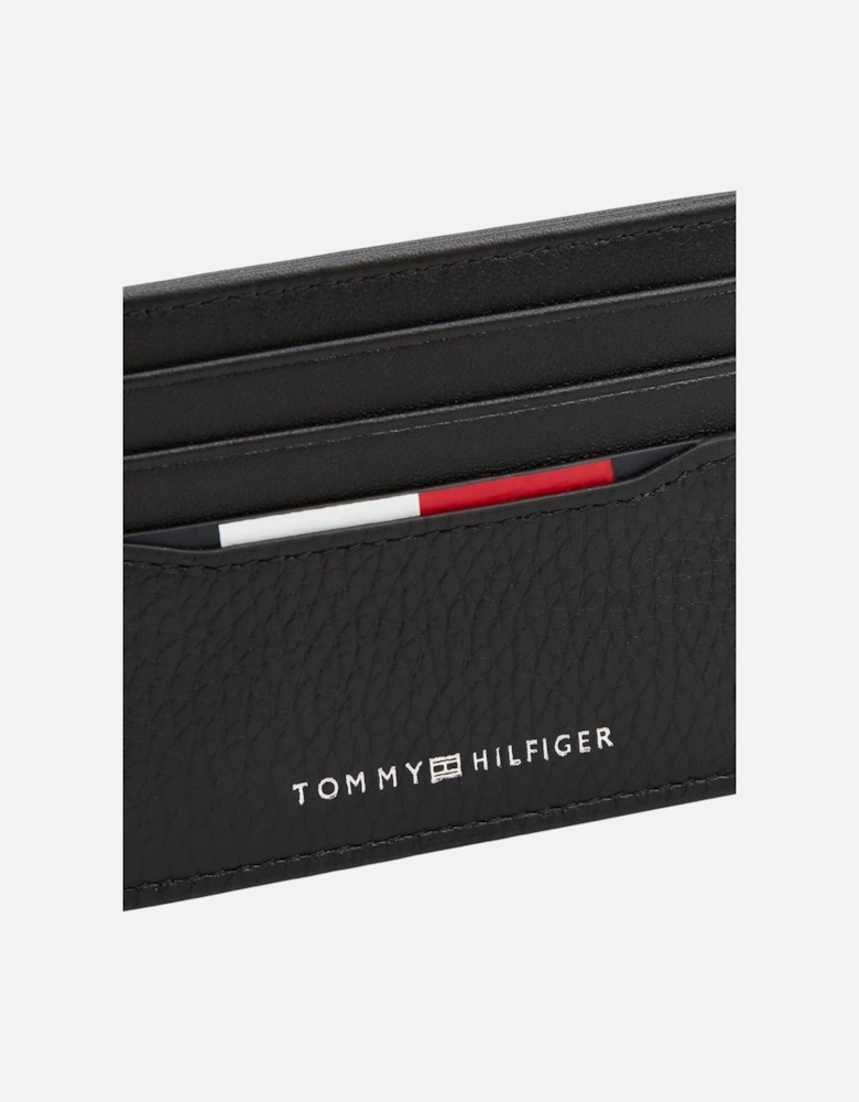 Leather Card Holder Stripe Detail