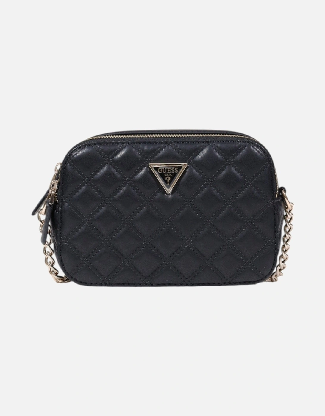 Zip Fastening Polyurethane Bag with Inside Pockets