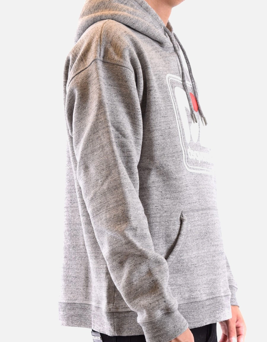 Printed Hooded Sweatshirt with Front Pockets