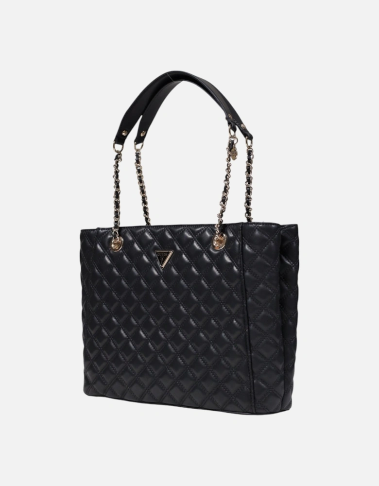 Quilted Tote Chain Detail