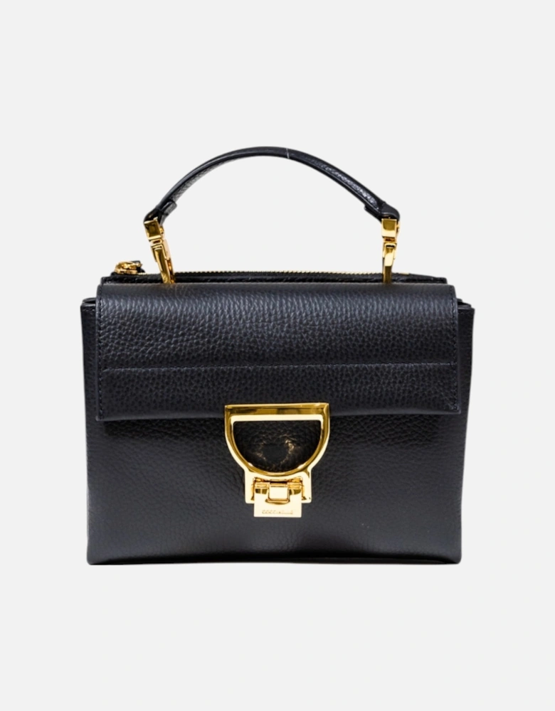 Magnet Fastening Leather Bag with Inside Pockets
