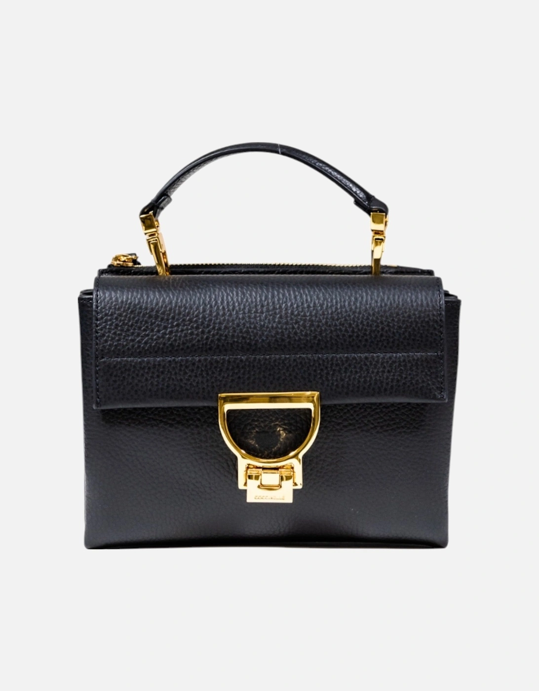 Magnet Fastening Leather Bag with Inside Pockets