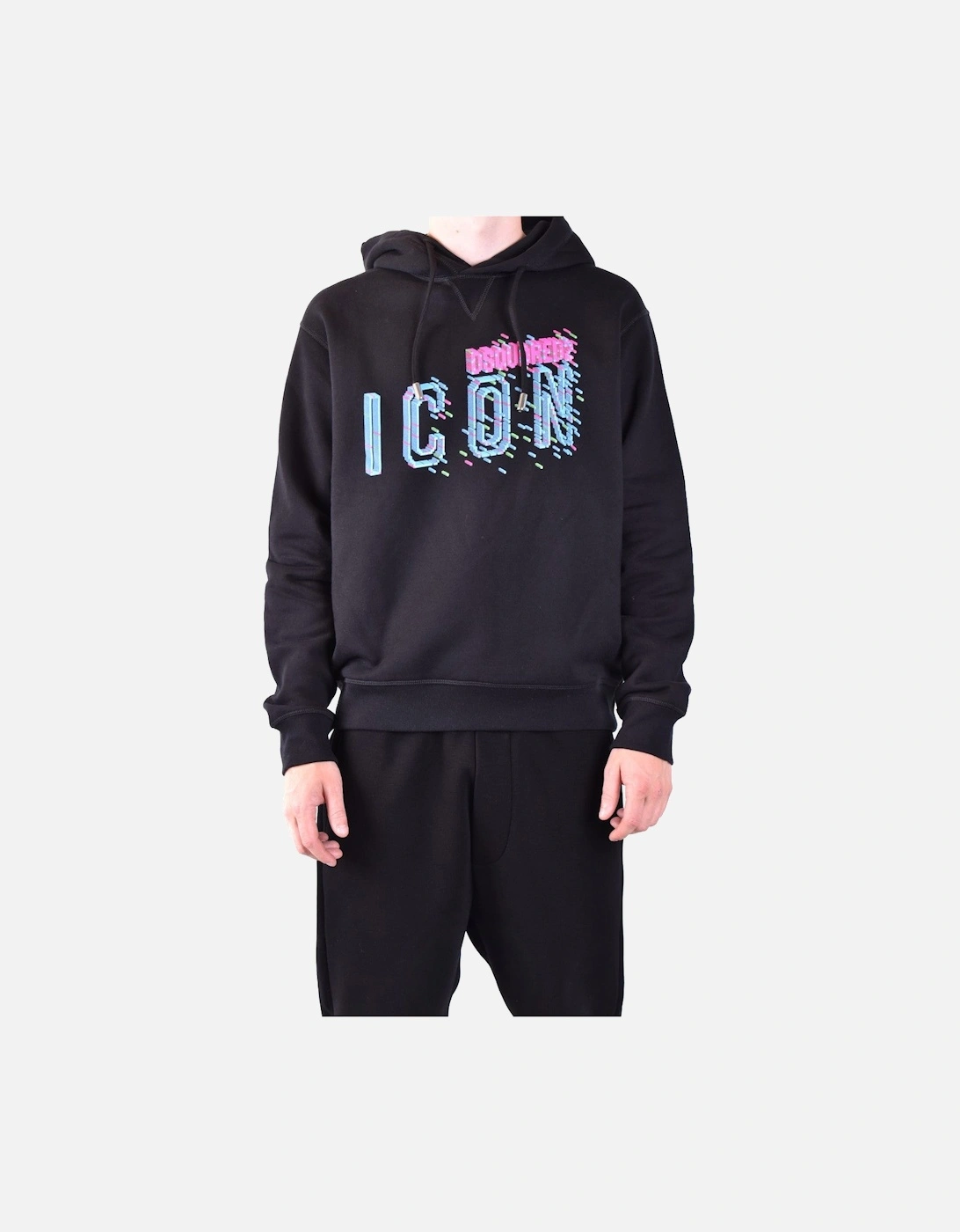 Hooded Print Cotton Slip-On Sweatshirt