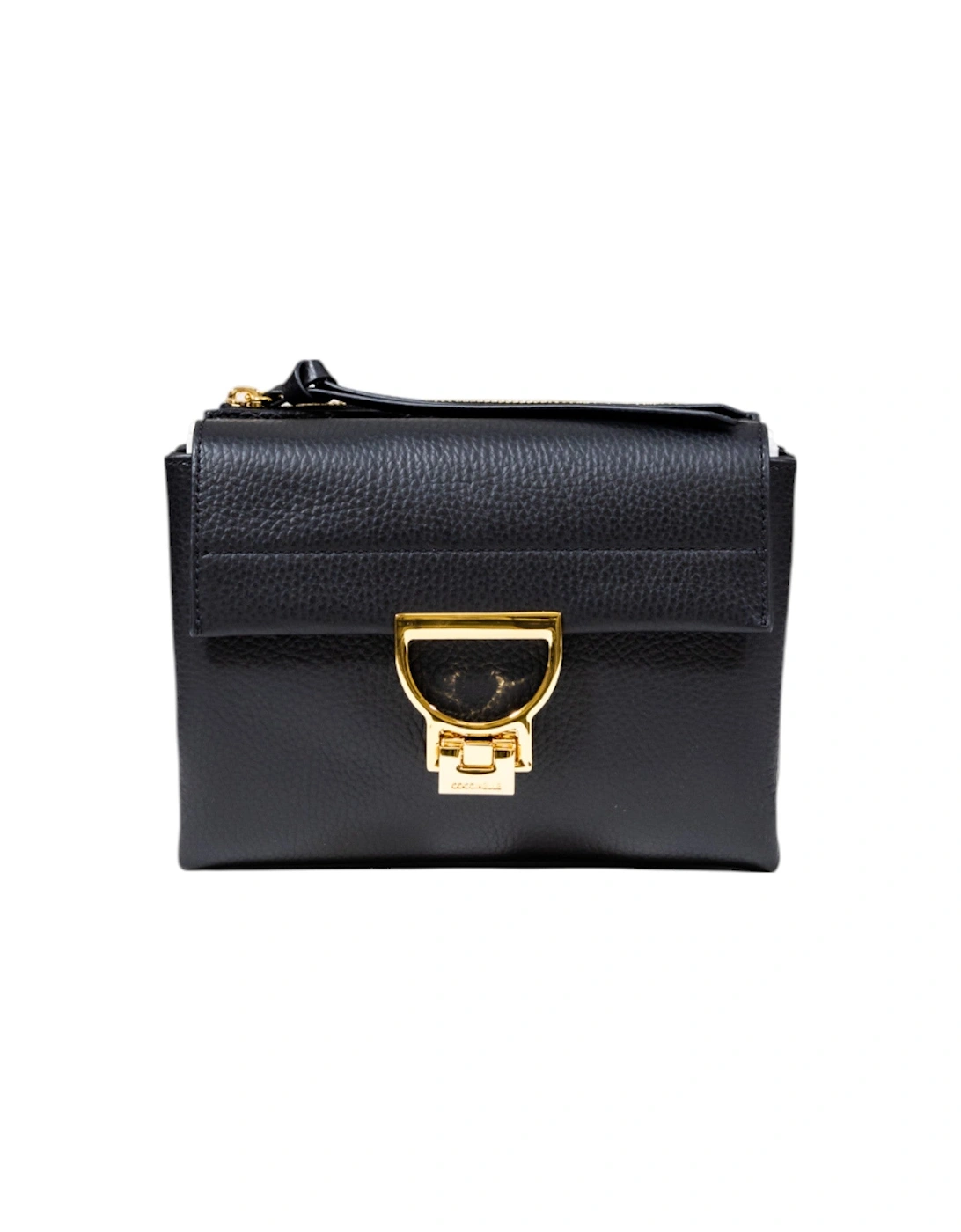 Magnet Fastening Leather Bag with Inside Pockets