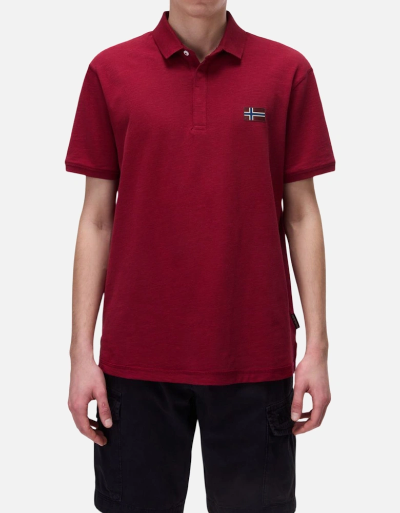 Short Sleeve Cotton Polo Shirt with Button Fastening