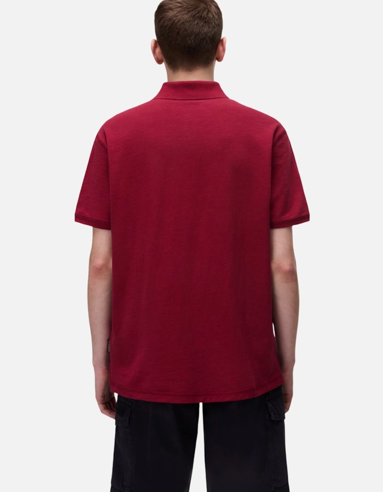 Short Sleeve Cotton Polo Shirt with Button Fastening