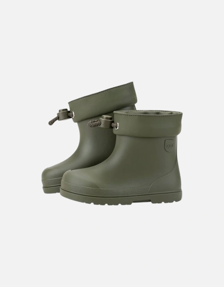 Boys Khaki Green Rain Boots