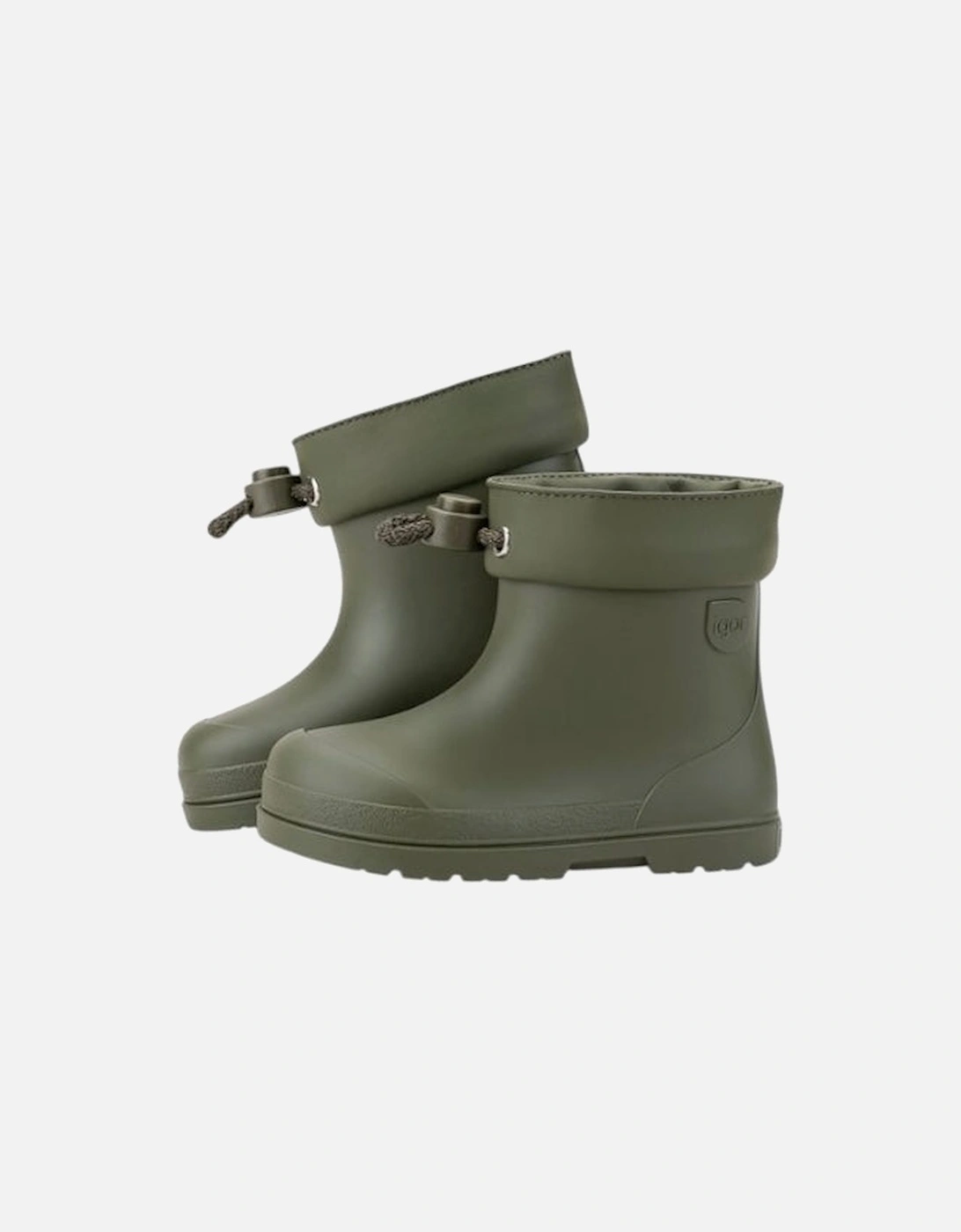 Boys Khaki Green Rain Boots