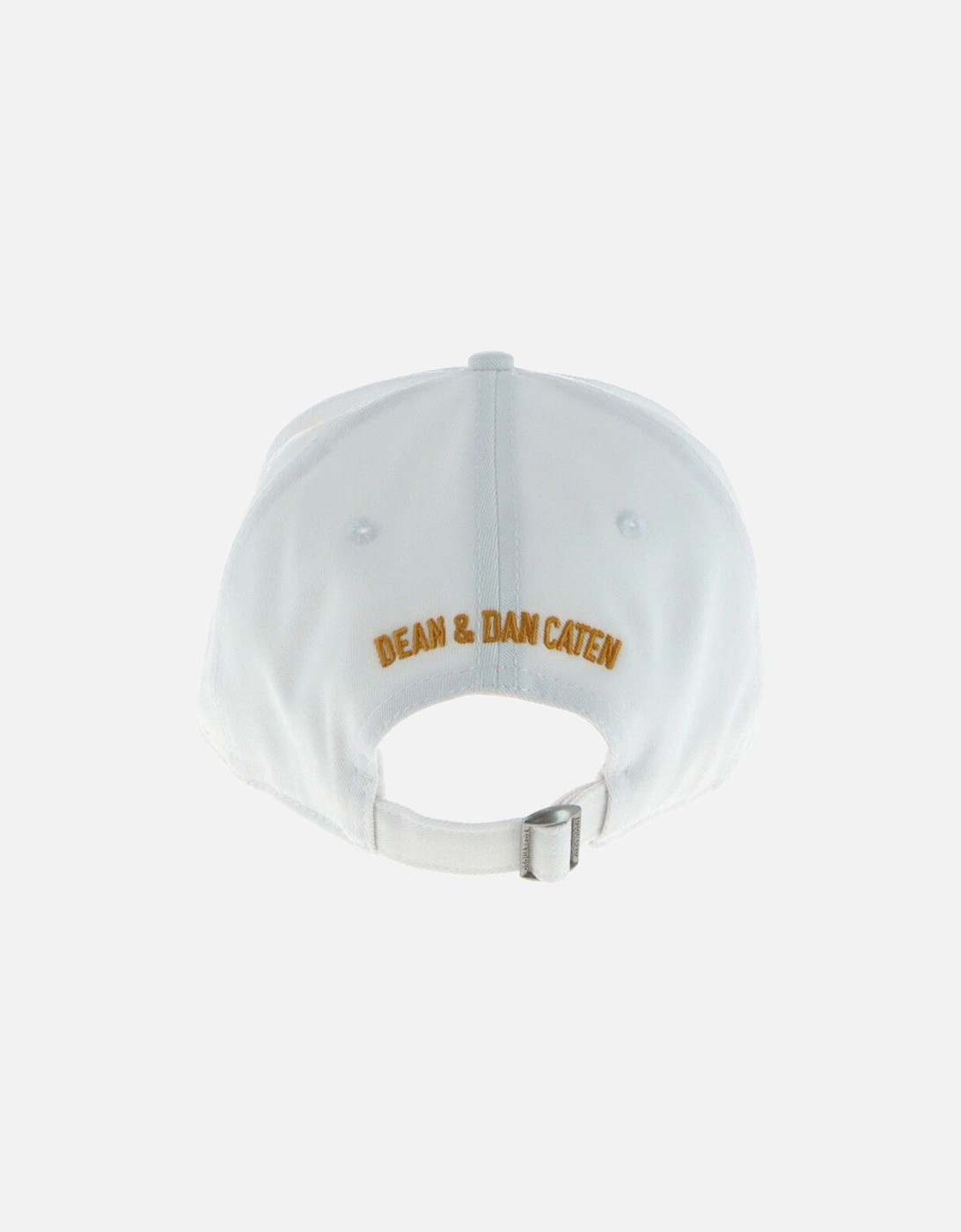 Icon Baseball Cap White Embroidered
