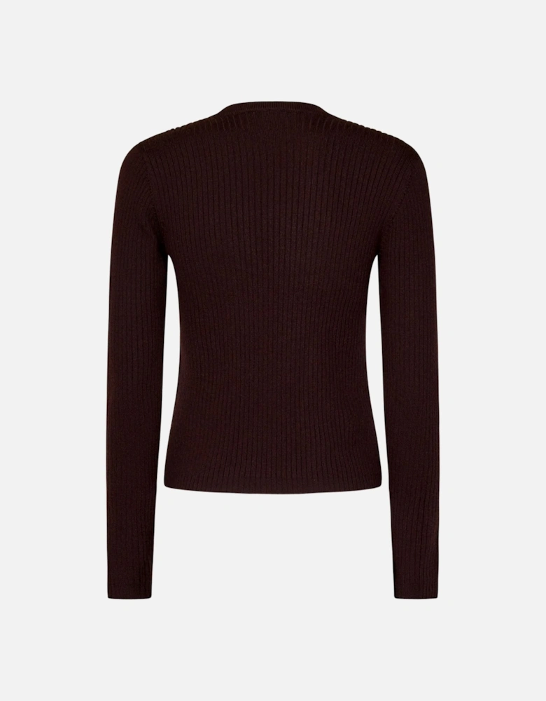 Ribbed Knit Pullover Sweater