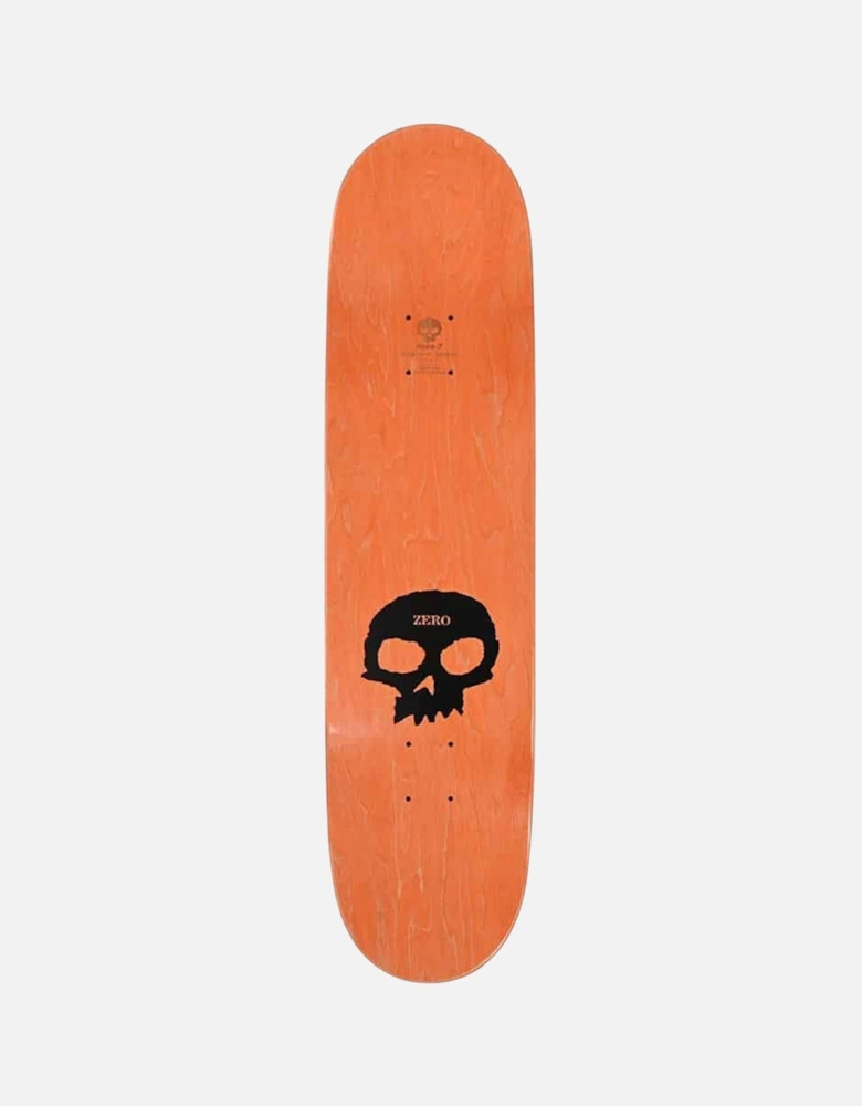 3 Skull Blood White Deck - 8.125"