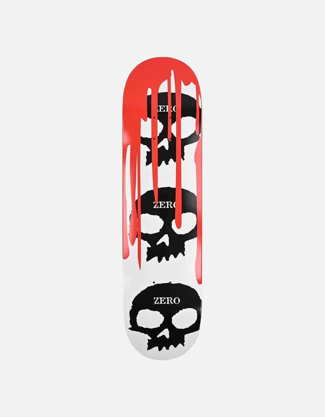 3 Skull Blood White Deck - 8.125", 3 of 2