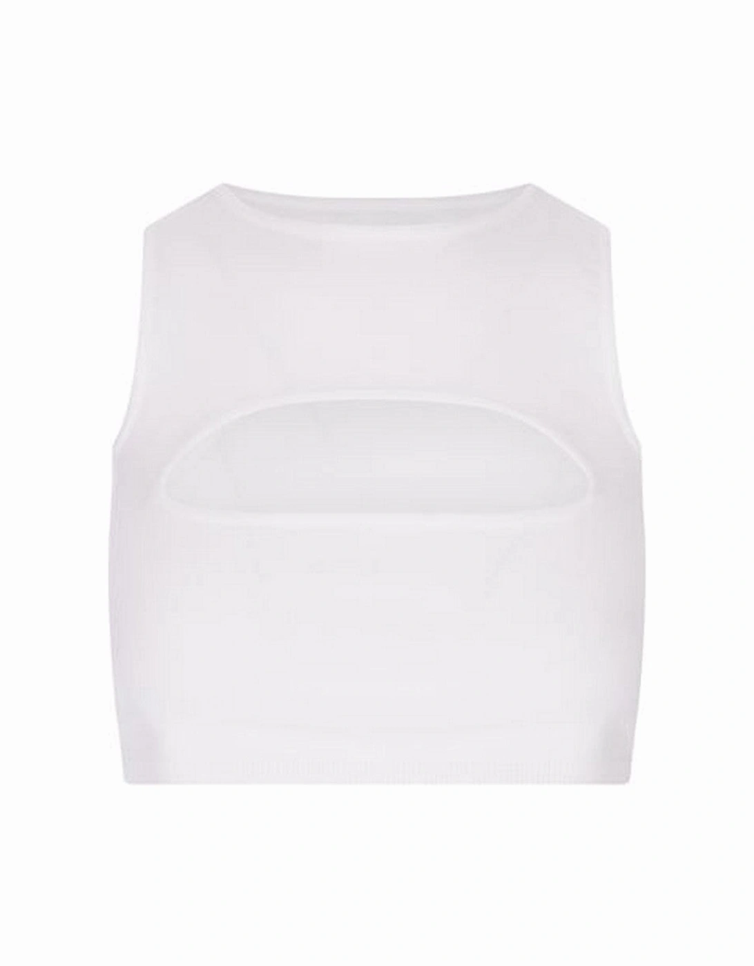 Cutout Detail Ribbed Sleeveless Top, 4 of 3