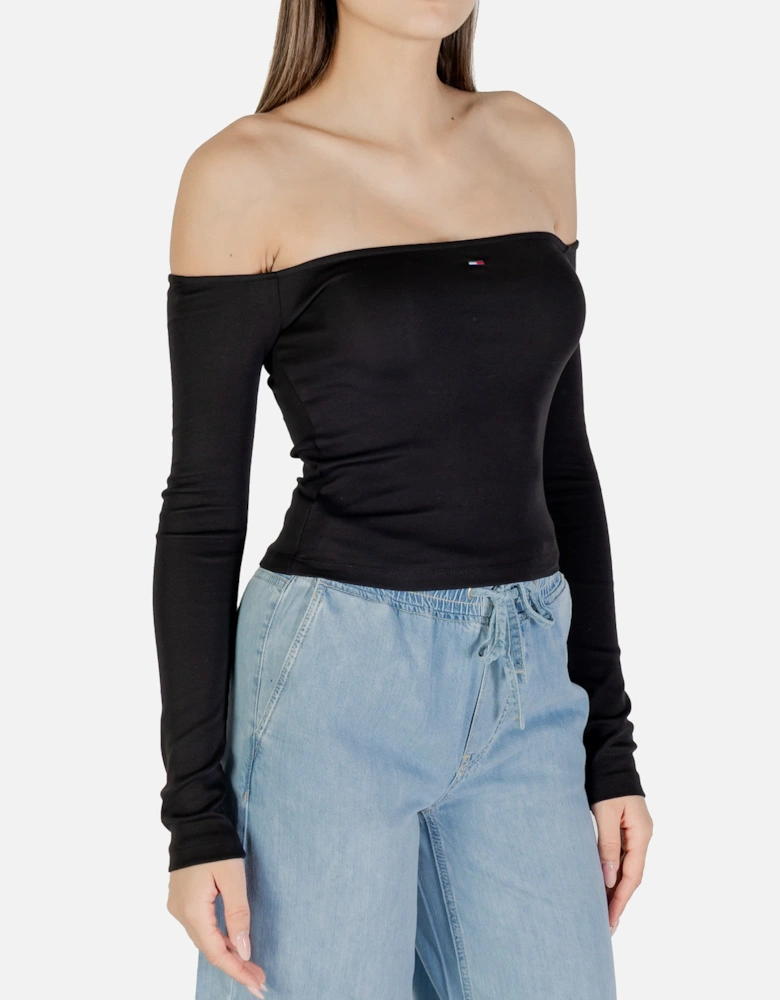 OffShoulder Long Sleeve Knit Top