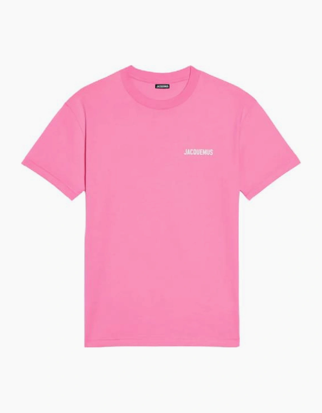 Men's Jacquemus Le Logo T Shirt Pink - Size: 36