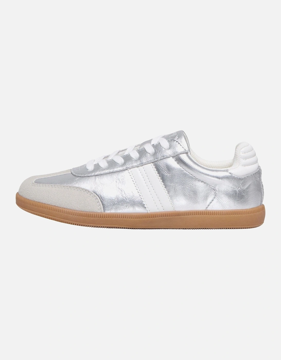 Amber Synthetic Women's Silver Trainers