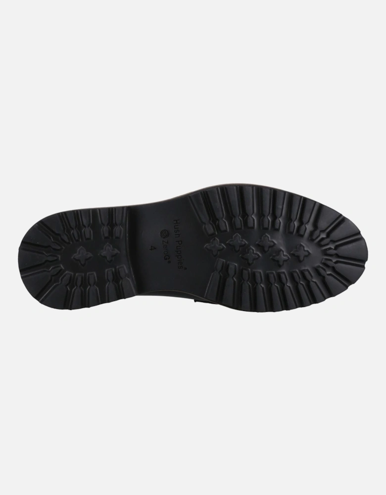 Gianna Leather Women's Black Loafers