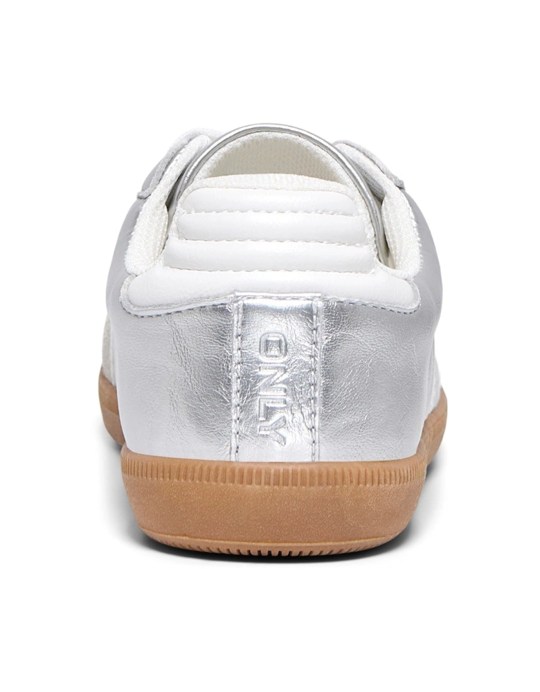 Amber Synthetic Women's Silver Trainers