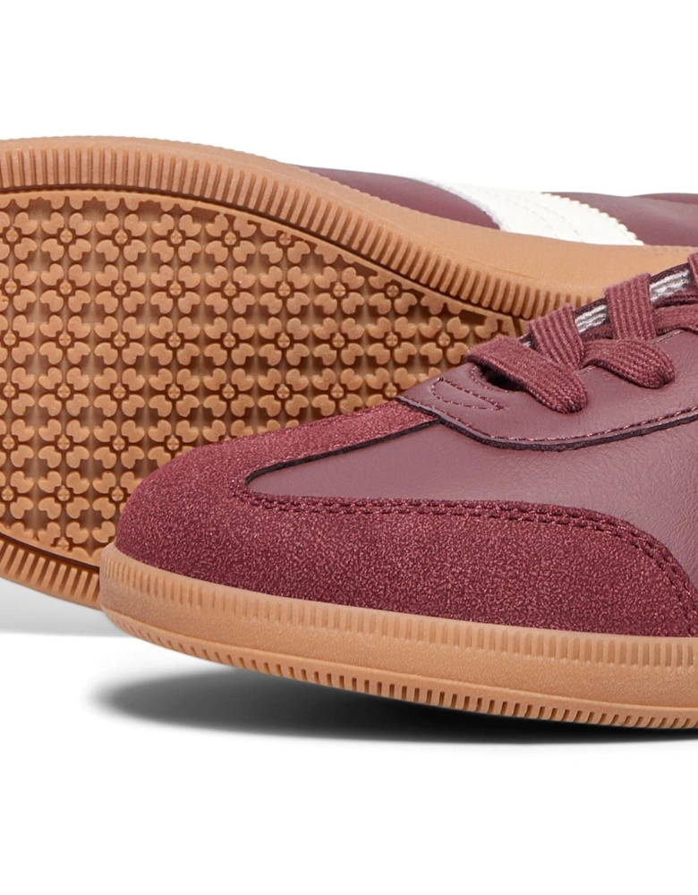 Amber Synthetic Women's Burgundy/Cream Trainers