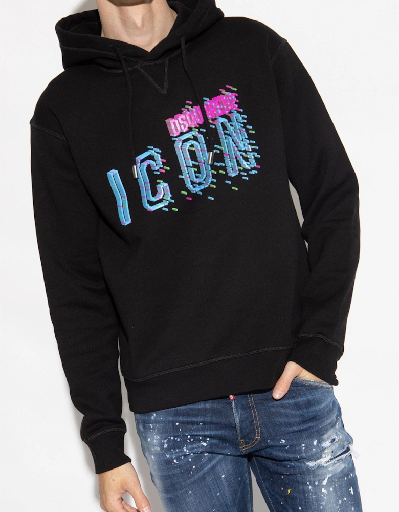 Icon Hoodie Pixelated Logo