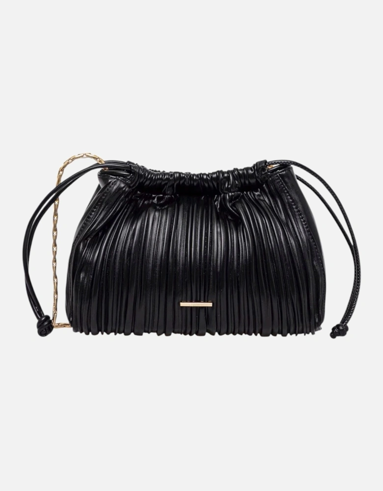 Pleated Drawstring Bucket Bag