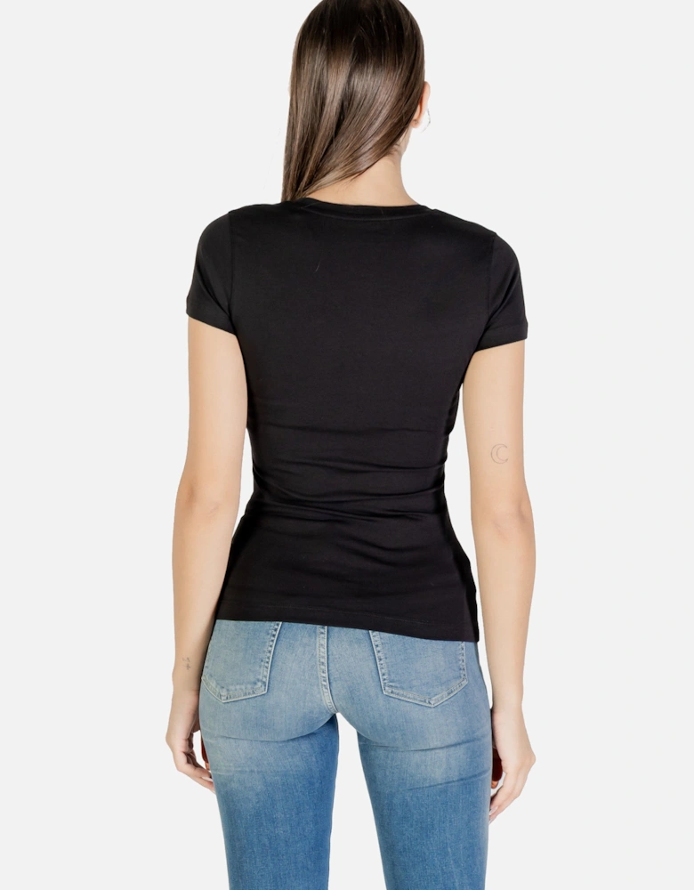 Rhinestone Print Short Sleeve T-shirt