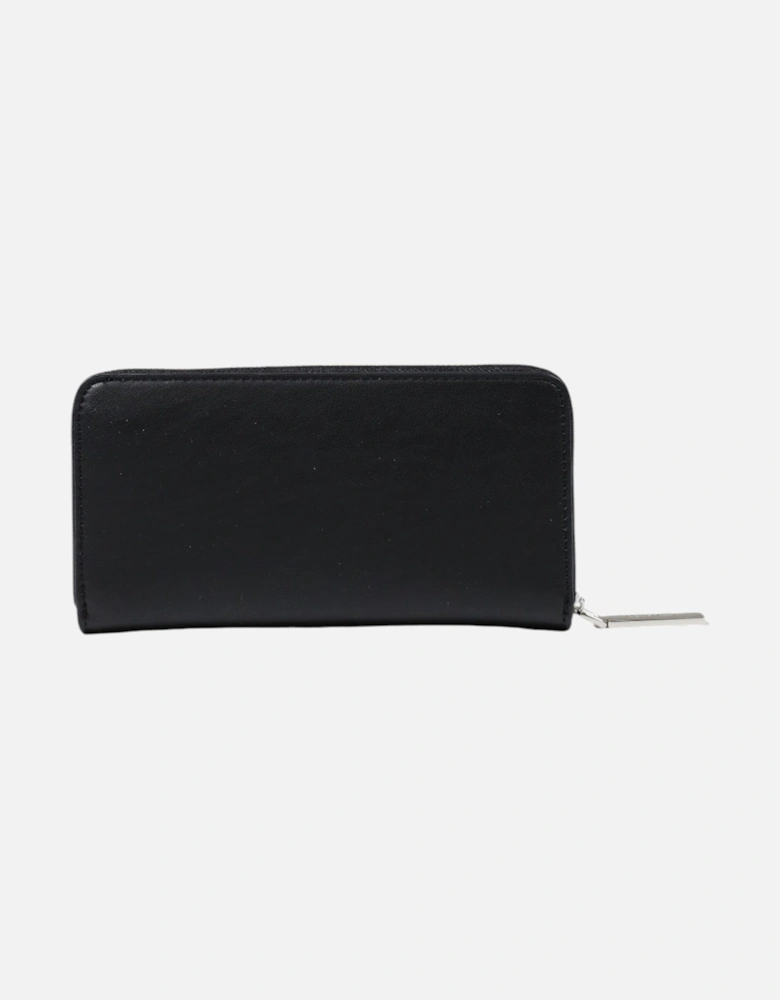 Zip-Around Wallet with Inside Compartments and Pockets