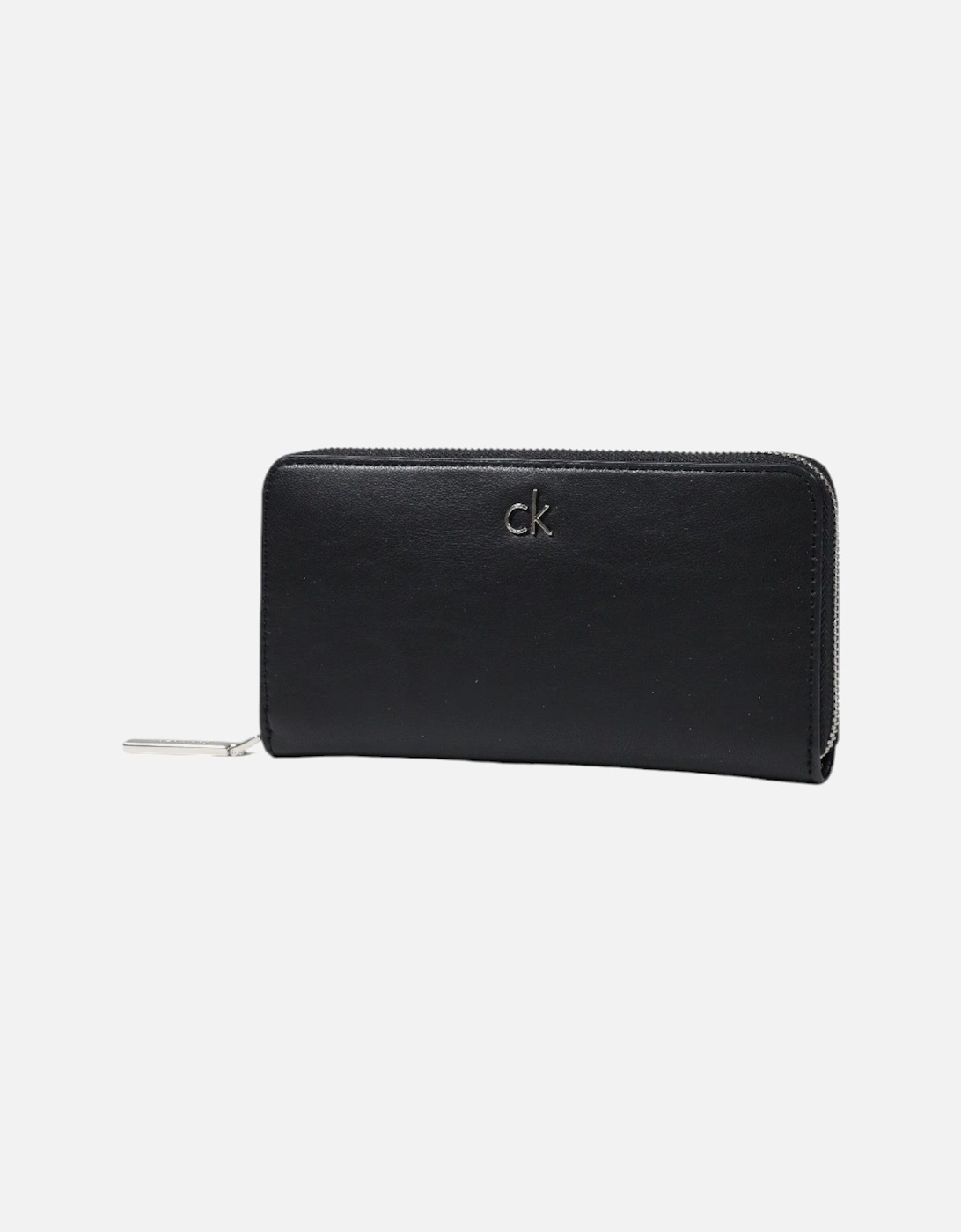 Zip-Around Wallet with Inside Compartments and Pockets