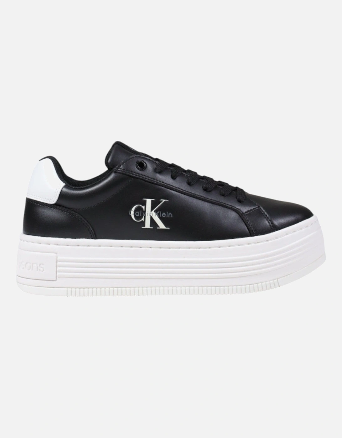 Platform Leather Lace-Up Sneakers, 4 of 3