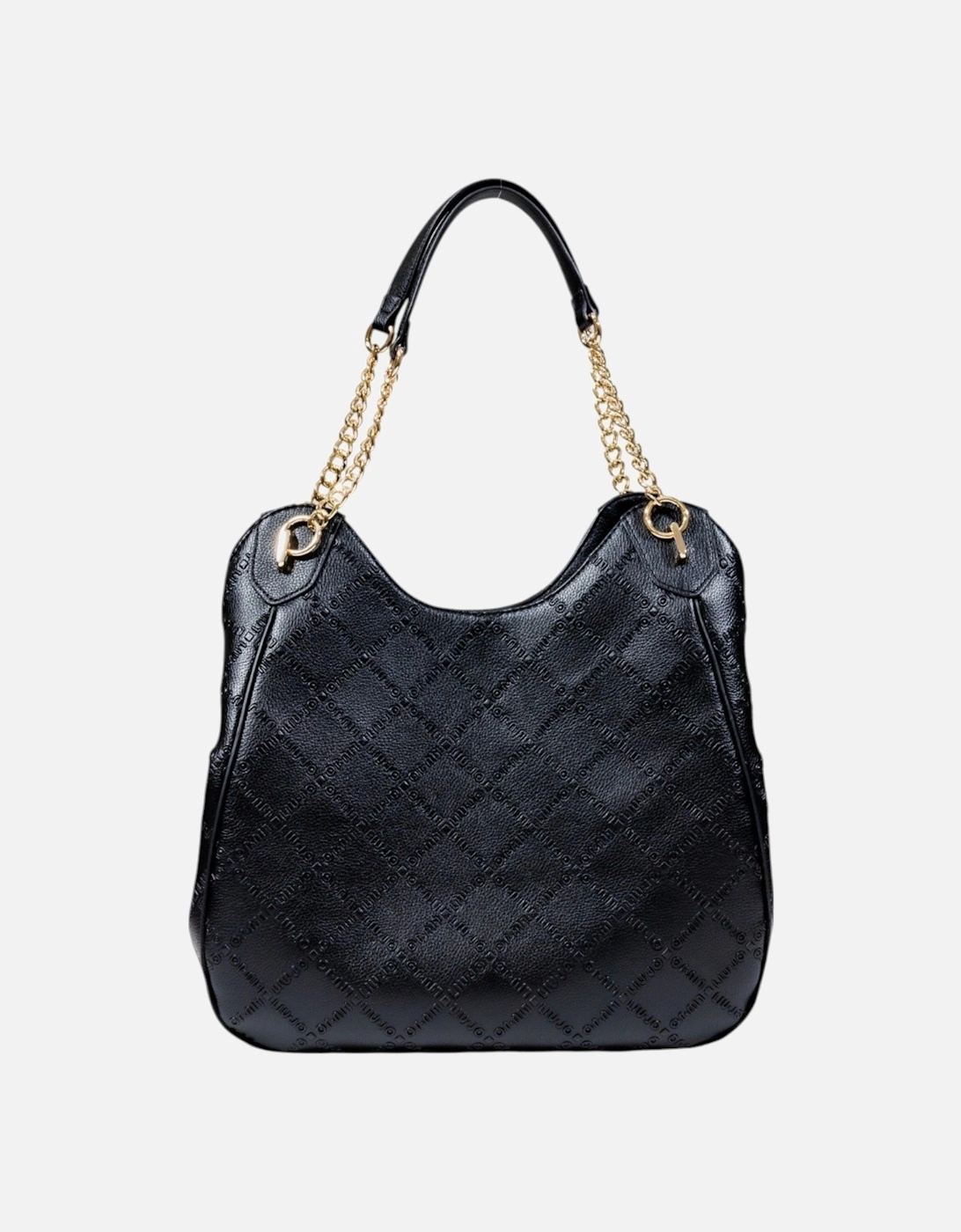 Plain Pattern Zip Fastening Bag with Inside Pockets