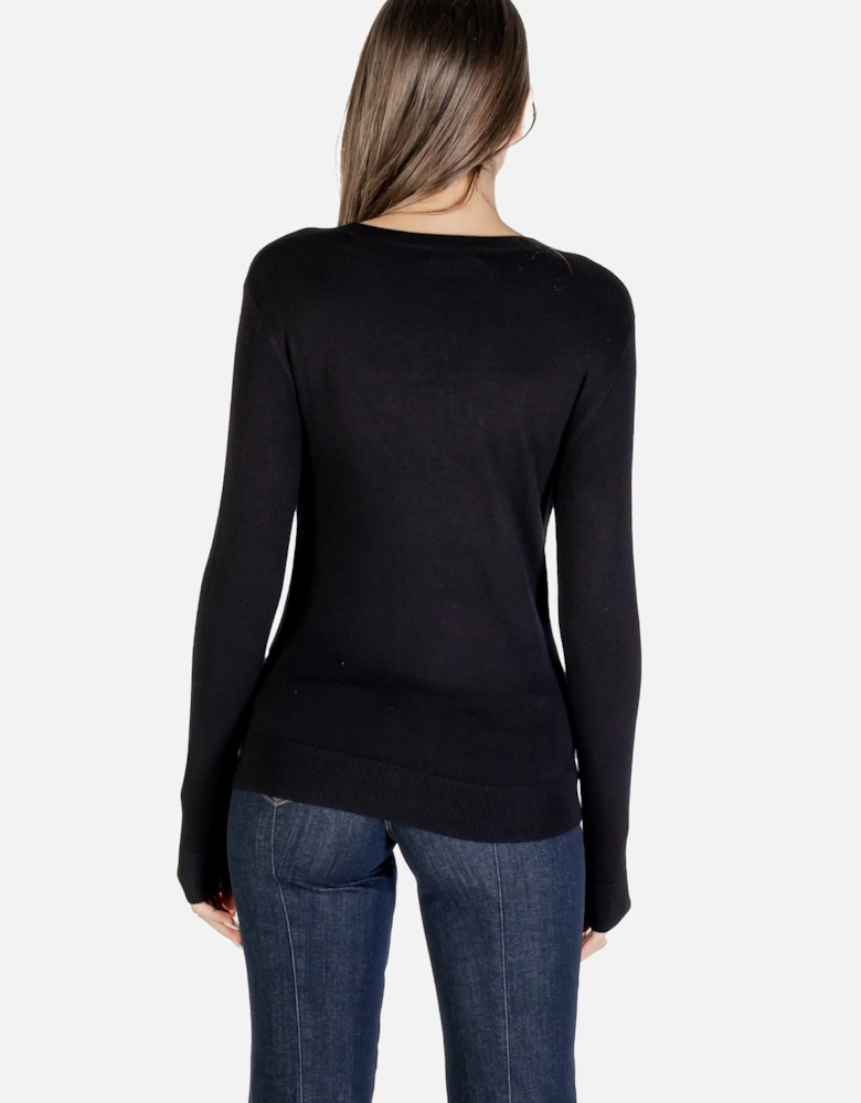 Printed Long Sleeve Round Neck Knitwear
