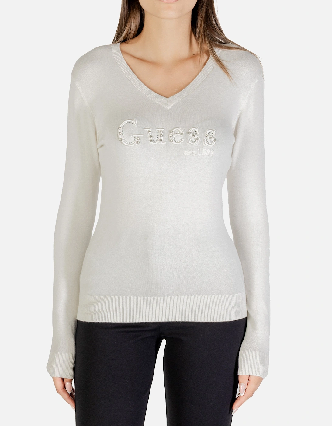 Long Sleeve V-Neck Knitwear, 4 of 3