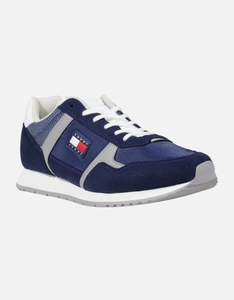 Sporty Slip-On Lace-Up Sneakers