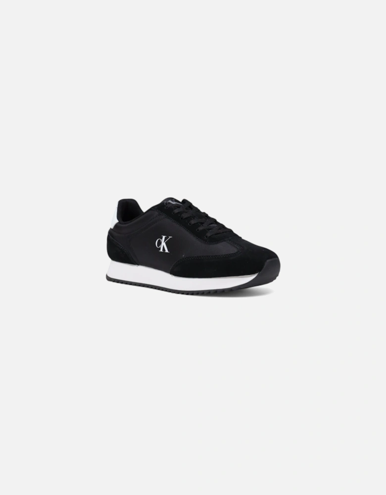 Leather Lace-Up Sneakers