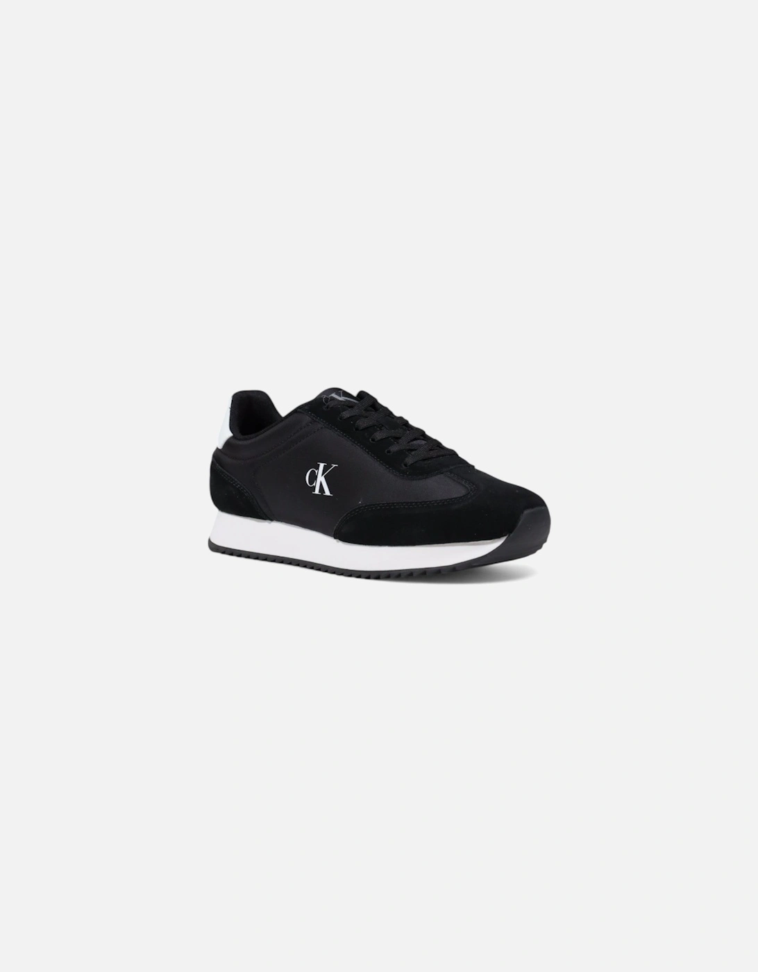 Leather Lace-Up Sneakers