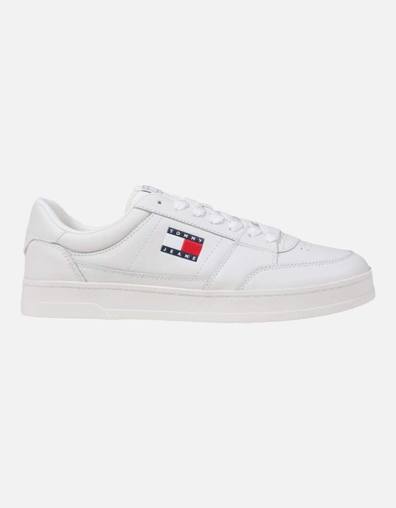 Leather Lace-Up Sneakers
