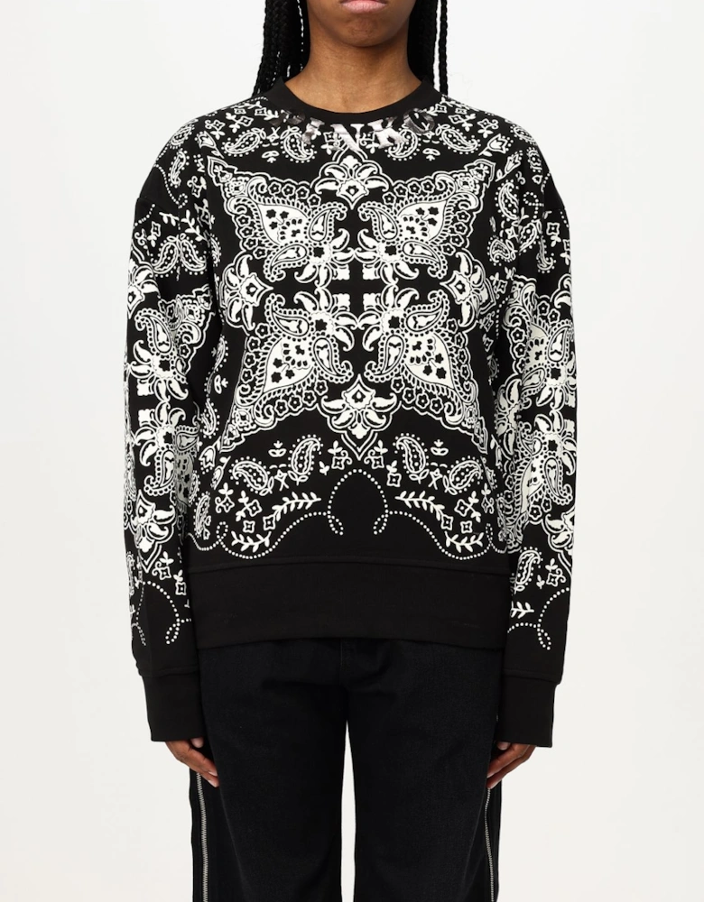 Crew Neck Long Sleeve Casual Pullover Sweatshirt with Graphic Pattern